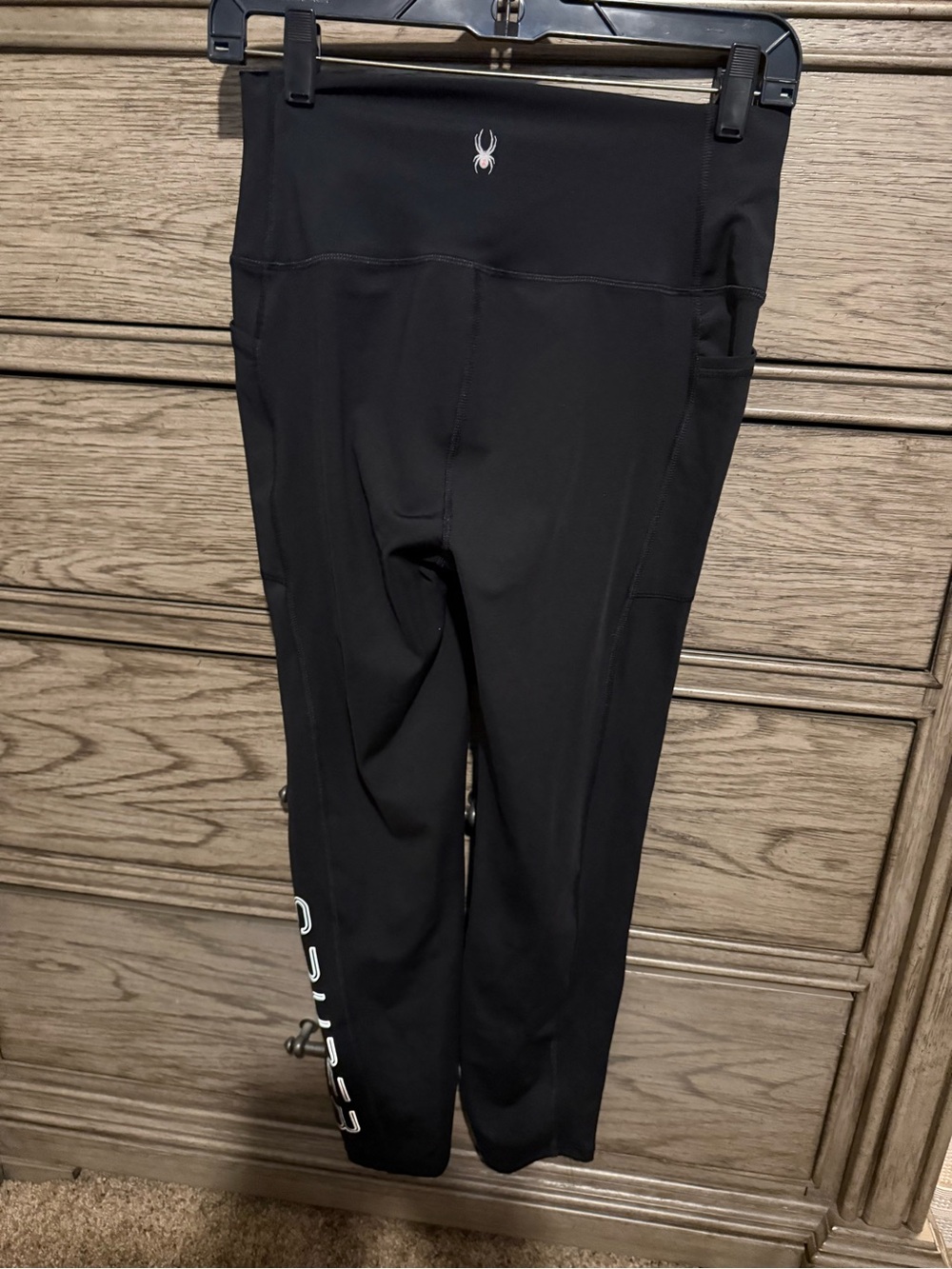 Spyder Black Women's Performance Leggings with Logo